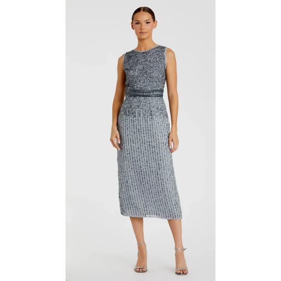 grey midi wedding guest dresses Ever-Pretty Amber Bloom Print Floral High Low Midi Dress for Summer Wedding Guests main image 0